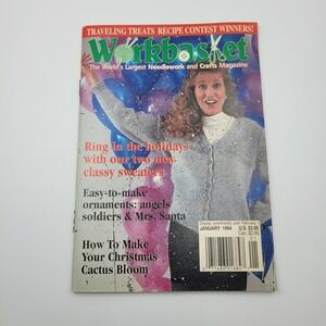 Workbasket Magazine January 1994 Needlework Crafts Christmas Ornaments Recipes